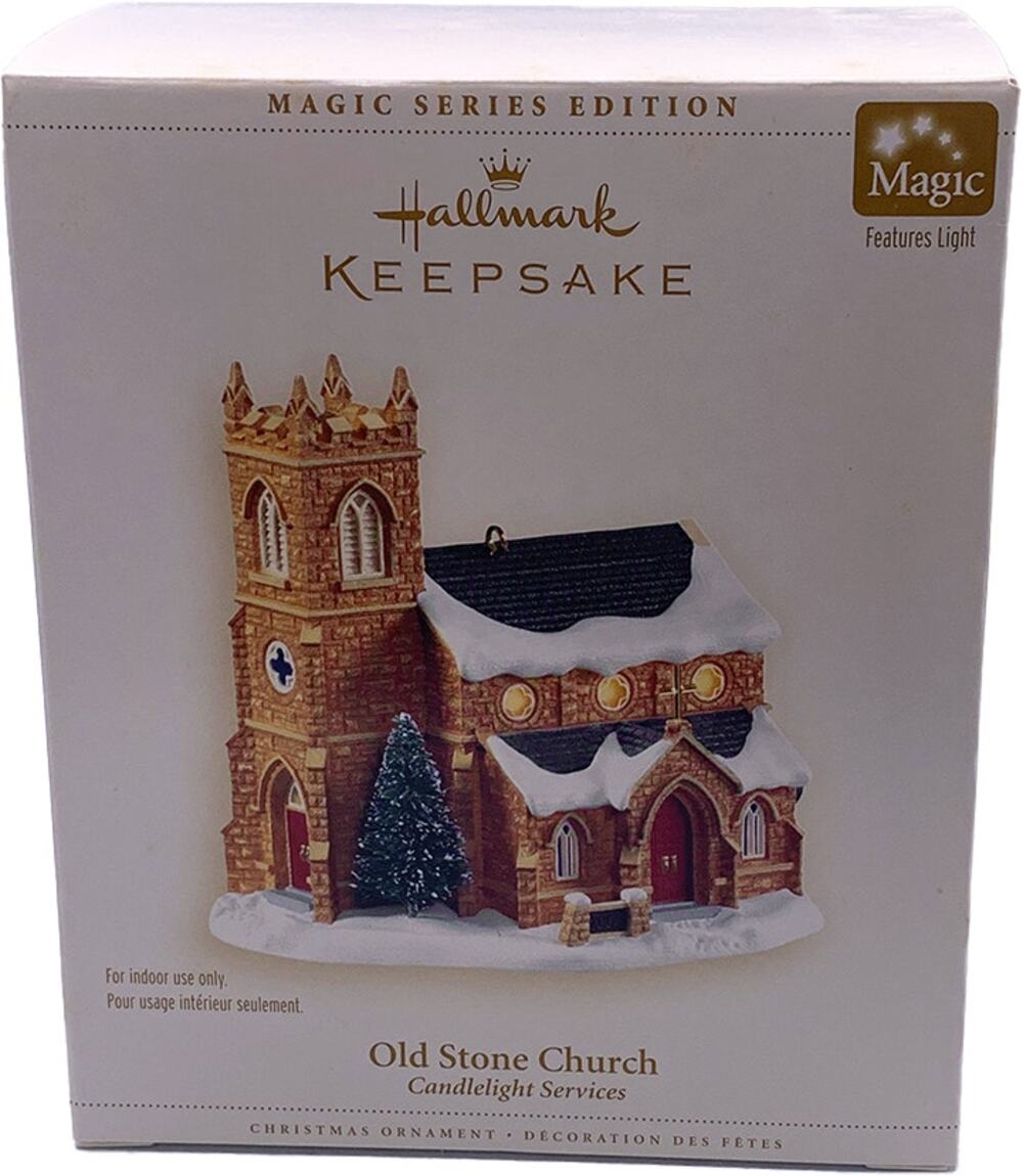 Hallmark Keepsake 2006 Old Stone Church Candlelight Services #9 Magic Ornament